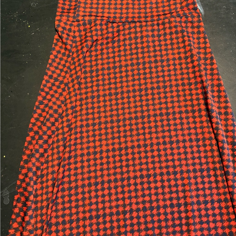 LuLaRoe Red and Black Pencil Skirt